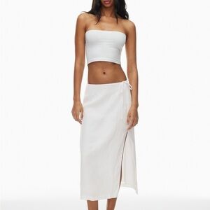 Aritzia Wilfred linen skirt